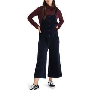 Madewell Texture & Thread Velour Corduroy Overalls